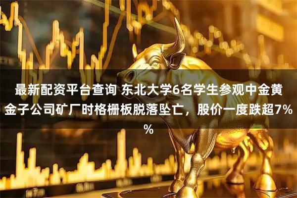 最新配资平台查询 东北大学6名学生参观中金黄金子公司矿厂时格栅板脱落坠亡，股价一度跌超7%